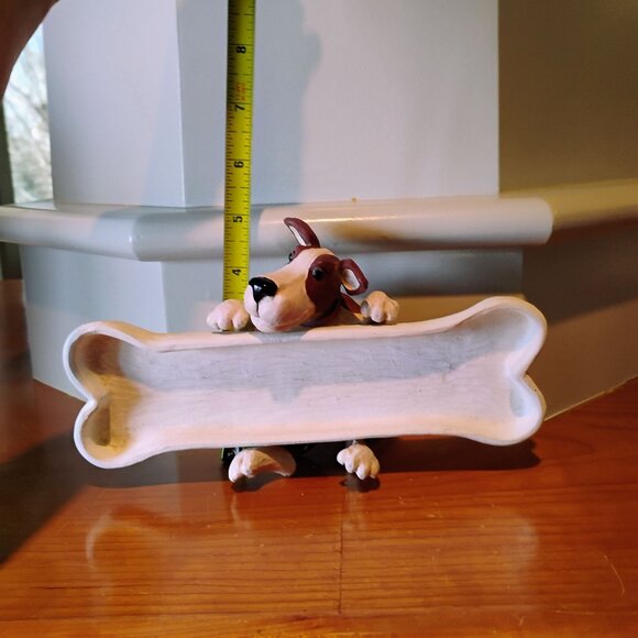 Cute Puppy Dog Bone Shaped Pencil Trinket Tray by Figi Tickle My Bones - Picture 6 of 8